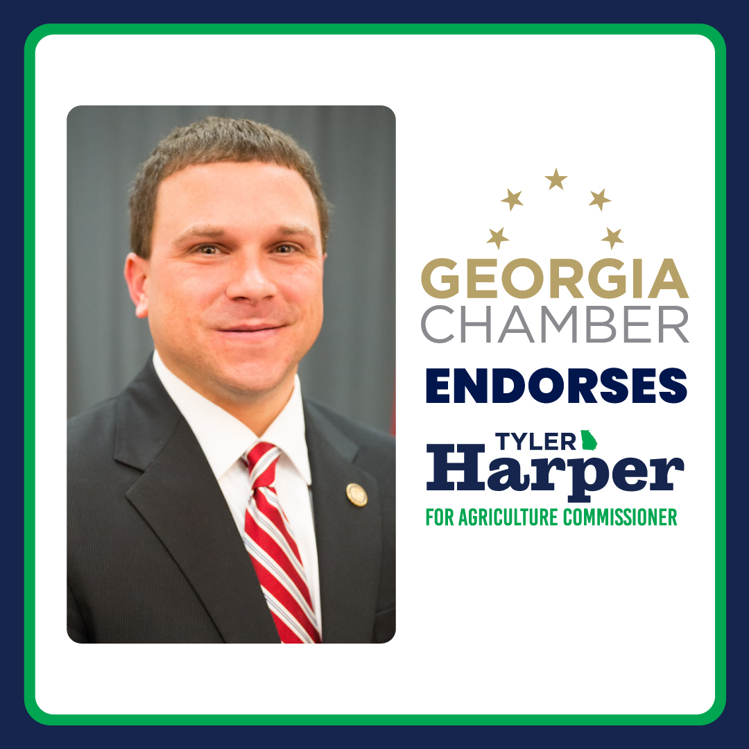 Featured image for “THE GEORGIA CHAMBER OF COMMERCE ENDORSES TYLER HARPER FOR AGRICULTURE COMMISSIONER”